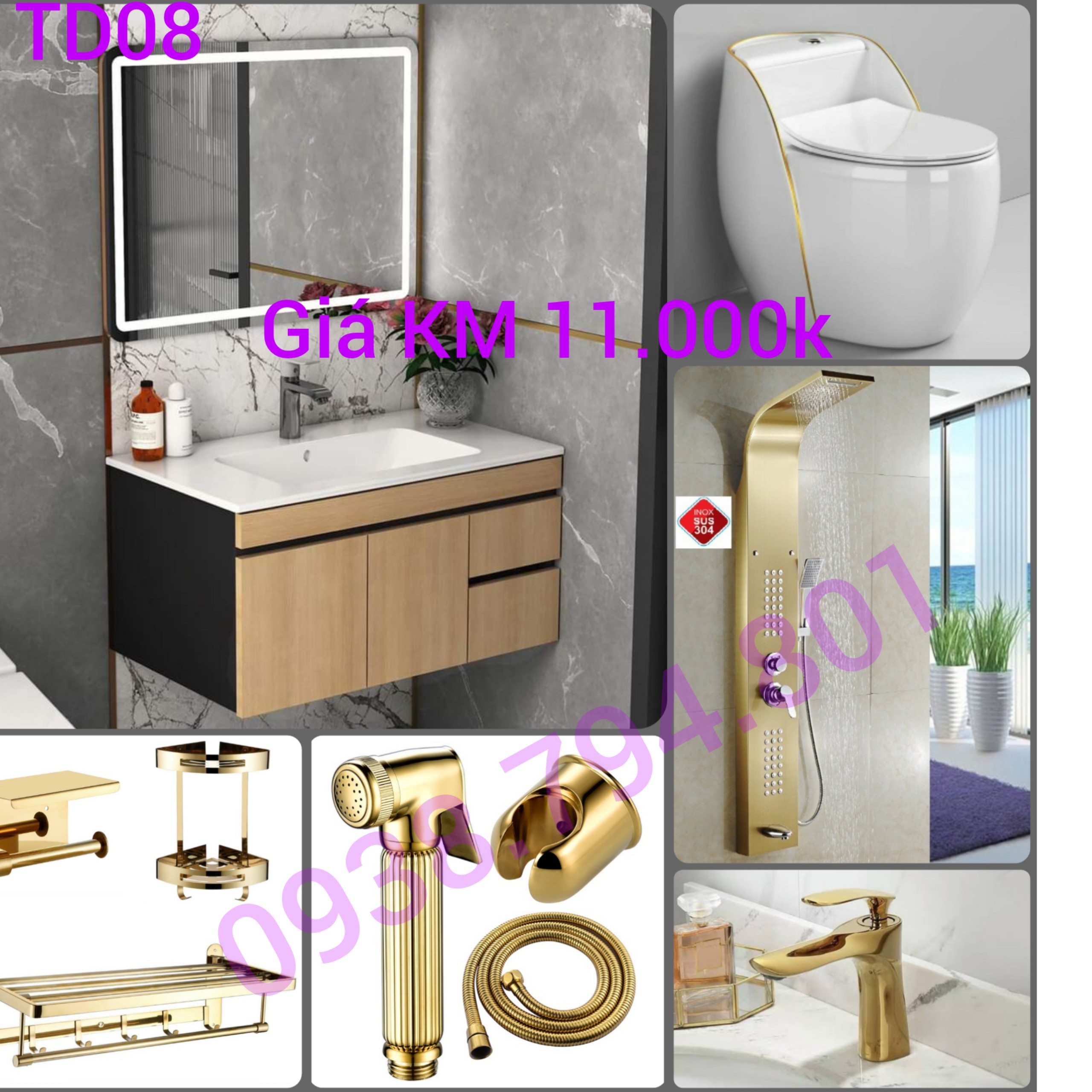 Combo Thiáº¿t Bá»‹ Vá»‡ Sinh Abode 36